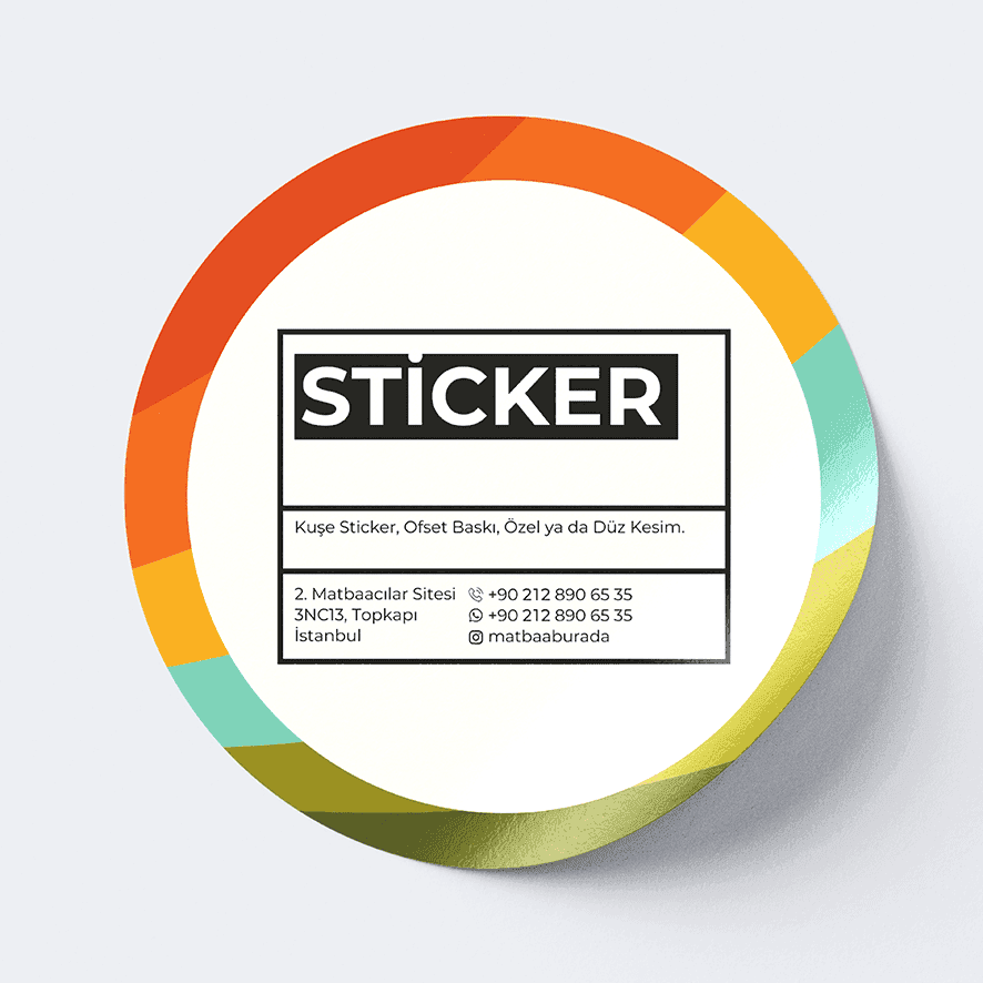 Kuşe Sticker