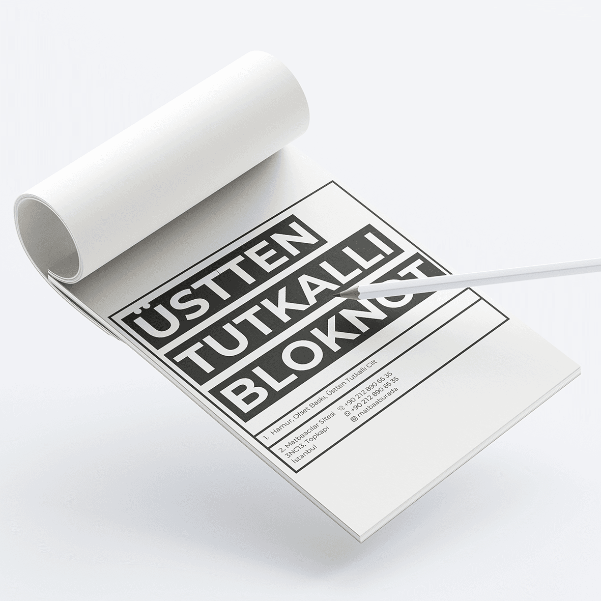 Üstten Tutkallı Bloknot